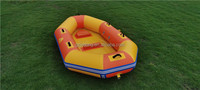 Bateau de sauvetage fluvial et maritime robuste à double fond pour 5 à 10 passagers, radeau gonflable de rafting en eaux vives, bateau de dérive 0,9 mm