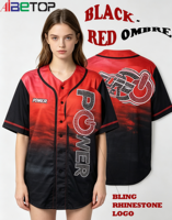 Uniforme de baseball en polyester 170g, livraison directe d'usine, séchage rapide, impression par transfert thermique, logo personnalisé, design gratuit