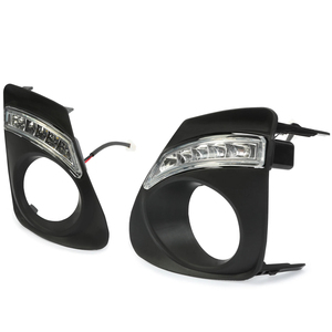 2x feux antibrouillard pour Toyota Corolla 2011 <span class=keywords><strong>2012</strong></span> 2013, lampe de signalisation antibrouillard LED DRL avec cadre - Product Image 2