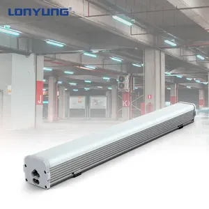 Zhongshan indoor 110v tubo de luz led square aluminium lighting linkable integrated tube twin t5 fixture 4ft lamps