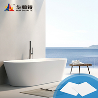HASWEIT EN263 Standard Factory 00% Virgin Lucite Material White Sanitary Bathtub Pmma Acrylic Sheets for Bathtub Manufacturers