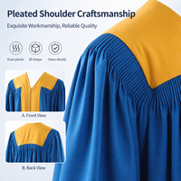 Robe de Chorale d'Église, Uniforme Sacerdotal, Vêtement Religieux pour Pasteur, pour les Services Religieux et les Cérémonies de Messe