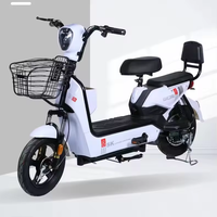 Bicicleta Eléctrica Urbana Resistente, Motor sin Escobillas de 6 Velocidades, 350W 48V, Batería Ligera de Plomo-Ácido, Funciones Electrónicas Inteligentes, para Adultos