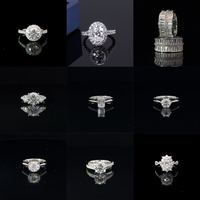 Bagues personnalisées en or blanc plaqué or 10K, 14K, 18K, serties de diamants de laboratoire IGI, pour mariage, fiançailles, bijoux tendance pour femmes