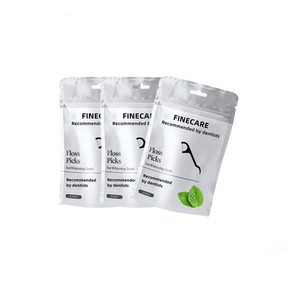 50pcs Đen sinh thái thân thiện nha khoa xỉa răng Flosser dính phân hủy sinh học bạc hà tre than nha khoa xỉa Picks - Product Image 2