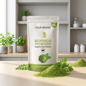 Polvo de Hoja de Moringa Premium, Natural, a Base de Plantas, Ingredientes Botánicos Finamente Molidos, Suministro a Granel, Marca Privada, OEM, ODM - Product Image 3
