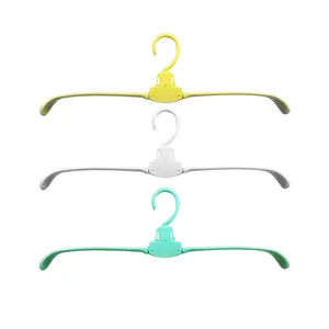 New 8 In 1 Non Slip Plastic Foldable Hangers Magic Clothes Hanger Space Saving Organizer Cloth Rack Plastic Clothes Hanger