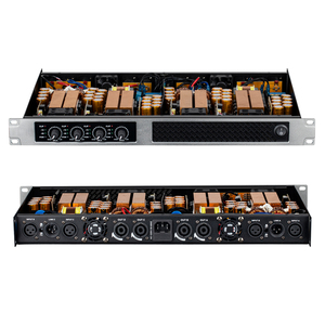 Amplificatore di Potenza <span class=keywords><strong>Classe</strong></span> D <span class=keywords><strong>a</strong></span> 4 Canali 1200W, Montaggio <span class=keywords><strong>a</strong></span> Rack 1U, Alta Potenza, Amplificatore Audio Professionale per DJ, Palco, Club, Bar, KTV, Concerti dal Vivo - Product Image 4