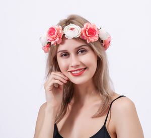 Diadema de Flores Estilo Bohemia para Niñas, Guirnalda para el Cabello, Corona de Boda, Accesorios para el Cabello - Product Image 4