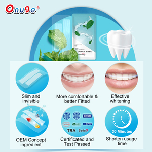 Alkoholfreie Private Label Zahnaufhellungsstreifen Dental <span class=keywords><strong>White</strong></span> <span class=keywords><strong>Strips</strong></span> Fleckenentfernung Reinigung Zahnaufhellungsstreifen für den Heimgebrauch - Product Image 2