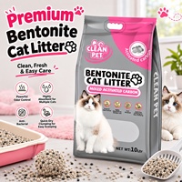 Litière pour chat en bentonite de haute qualité, agglomération rapide, forte absorption, faible teneur en poussière