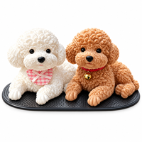 Mainan Poodle Squishy Lucu Dekorasi Mobil Rumah Mainan Anak Desain Baru Grosir Pabrik Multi Warna Mainan Pereda Stres Custom