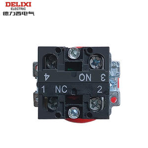 Interruptores de Botón Pulsador de Metal Grandes de 22 mm con Reinicio Automático Delixi XB2, Cabeza de Hongo BC35/BC42 XL5-BC31/BC42 - Product Image 2