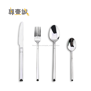 Nouveau design restaurant cuillère couteau fourchette 18/10 couverts en acier inoxydable <span class=keywords><strong>argenterie</strong></span> ensemble - Product Image 1