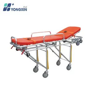 YXZ-D-H1 Factory Price Height Adjustable Stretcher Trolley Aluminum Alloy Stretcher Cart For Ambulance