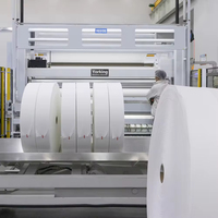 Prix d'usine, tissu non tissé en spunlace ultra doux et écologique, matière première pour les lingettes pour bébés et les produits de soins personnels