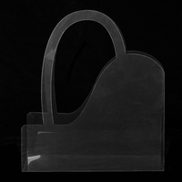Sac de fleurs transparent en plastique PET PVC personnalisé emballage de bouquet de fleurs pour cadeau de mariage