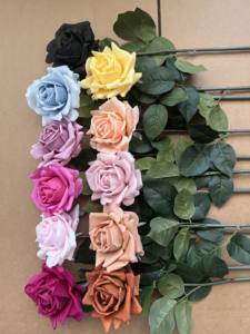 Rosa Artificial de tacto Real de alta calidad, Rosa artificial, Rosa <span class=keywords><strong>Alice</strong></span> Artificial, Rosa Louis Artificial para decoración de boda - Product Image 6