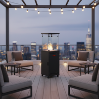 2025 vente en gros nouveau modèle foyer chauffe-Table 32000BTU patio chauffage Restaurants cafés jardin ménage Propane Options naturelles