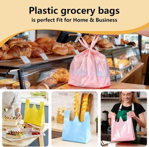 ถุงขยะแบบเสื้อยืด ถุงหิ้ว HDPE สำหรับซุปเปอร์มาร์เก็ตและใช้ในครัวเรือน ขายส่ง - Product Image 5