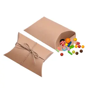Fabrication Vente en gros Petit oreiller Emballage de biscuits sucrés Boîte de papier cadeau