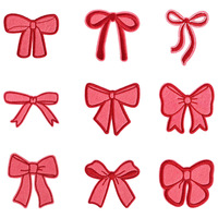 Parche de resina termoadhesivo bordado con lazo rosa, bonito lazo para el pelo, insignia de moda femenina, para coser en ropa, sombreros, chaquetas y vestidos de niñas