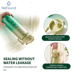 Spécifications du marqueur de temps étanche portable Bouteille d'eau de motivation transparente - Product Image 4