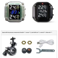 Monitor tekanan ban motor, TPMS panas, nirkabel, Sensor tekanan ban eksternal, Monitor detektor tekanan ban motor