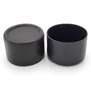 Protège-pieds ronds en plastique Shih Hung, série PE, noir et blanc, pour chaises, tabourets et protection du sol - Product Image 3