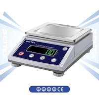 Balance analytique semi-micro SCITEK 0,00001g avec capteur de force électromagnétique, affichage température/tempo, et fonction de suivi automatique de zéro