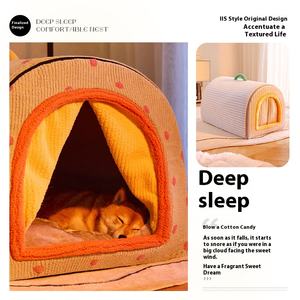 Winter Herfst Massief Pluche Huis Hond Kat Bed Warm Afneembaar Wasbaar Milieuvriendelijk All Season Golden Retriever Grote Hond Ingesloten - Product Image 5