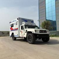 Ambulance tout-terrain Dongfeng Brave Warrior 4x4 pour le transport de patients sur le terrain, véhicule de secours médical professionnel