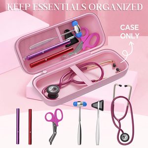 HT Stethoscope Case for 3M Littmann Classic III, Cardiology IV, MDF, EKO - Nurse Gifts for Women, Nursing Student Gifts, Pink - Product Image 2