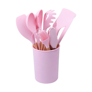 Accesorios <span class=keywords><strong>de</strong></span> <span class=keywords><strong>Cocina</strong></span> <span class=keywords><strong>de</strong></span> <span class=keywords><strong>Silicona</strong></span> 12 en 1 con Mangos <span class=keywords><strong>de</strong></span> Madera, <span class=keywords><strong>Utensilios</strong></span> <span class=keywords><strong>de</strong></span> <span class=keywords><strong>Cocina</strong></span> Certificados - Product Image 2