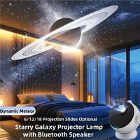 Projecteur de Galaxie 18 en 1 Lampe Ultra Claire 3D Planétarium Lumière Nocturne Étoilée pour Haut-parleur 5.0 ABS Cadeaux pour Enfants et Adultes