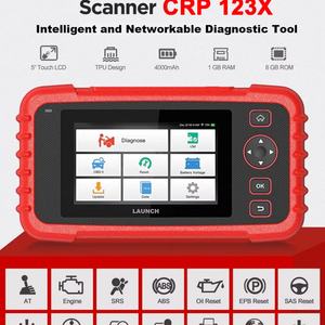 Nouvel analyseur professionnel CRP123X OBD2 pour outils de diagnostic automobile, moteurs de voitures, alimenté par batterie 5V, écran 5 pouces - Product Image 2