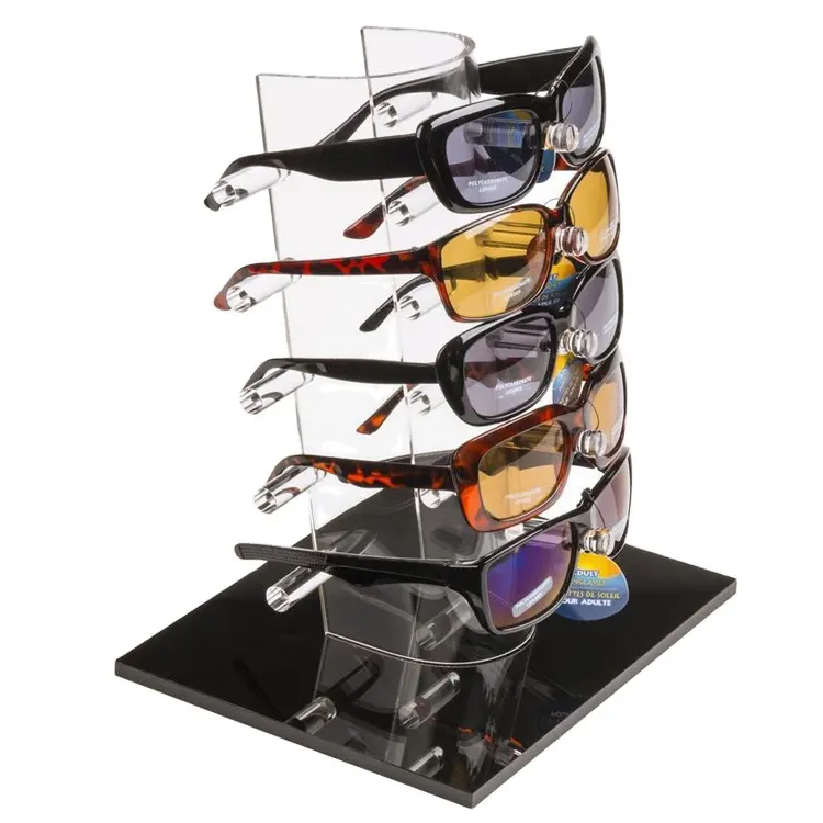 Branding Solution Pos Sunglasses Rack Acrylic Display In Store Counter Top Safety Eye Glasses Display Stands