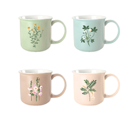 Mug de voyage minimaliste en céramique pour café et thé avec glaçure colorée, haute qualité, marque JSD, retour à l'école