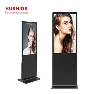 55 inch indoor floor stand totem touch screen kiosk vertical touch screenlcd digital photo display