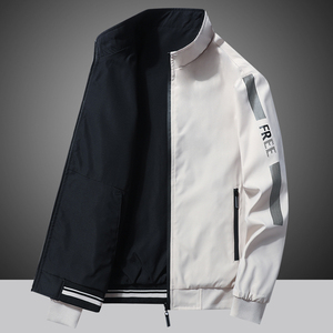 Customized Logo ODM Zipper Closure Polyester Spandex/Bamboo Fiber Double-sided <b>Long</b> Hooded Windproof Men's <b>Winter</b> Casual <b>Jacket</b> - Product Image 1