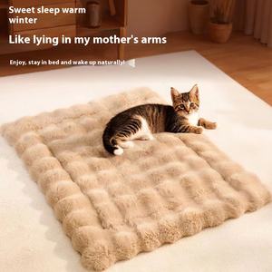 ผ้าห่มสัตว์เลี้ยงสำหรับฤดูหนาวแบบทันสมัย ป้องกันการฉีกขาด ทนต่อการกัด สำหรับสุนัขและแมว ทำจากผ้ากำมะหยี่อุ่น ขนกำมะหยี่ ผ้าฟลานเนล ลายสัตว์ ใช้เป็นเบาะนอนในบ้านสัตว์เลี้ยง - Product Image 5