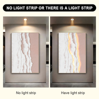 Peinture huile nature morte peinte main LED, texture ondulée luxe, affiche art abstrait déco maison moderne gros
