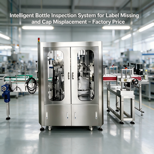 Machine d'inspection visuelle entièrement automatique pour la détection des défauts d'étiquettes de bouteilles d'alcool et des bouchons décalés, système de tri haute vitesse - Product Image 2