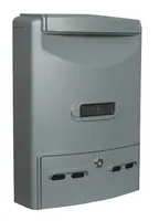 Buzón de Correo Exterior Moderno, Independiente, de Metal, con Cerradura de Llave, Impermeable, para Apartamento, con Diseño Navideño