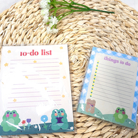 Liste de tâches nuage colorée 3 x 5, colle pour bloc-notes adhésif, ensemble de blocs-notes découpés