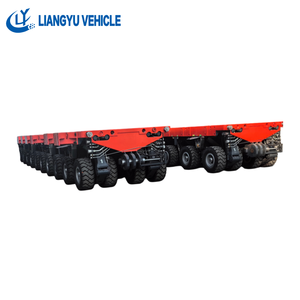 Transporteur modulaire autopropulsé LIANGYU haute capacité SPMT, <span class=keywords><strong>remorque</strong></span> modulaire à suspension hydraulique robuste 44T/axe - Product Image 1