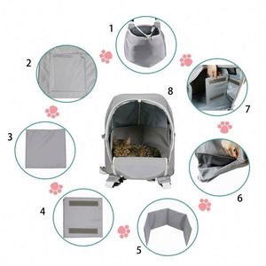 Premium Quality Waterproof Foldable Japanese Style <b>Pet</b> <b>Sling</b> Carry Bag With Two Quick Released Buckle - Product Image 5