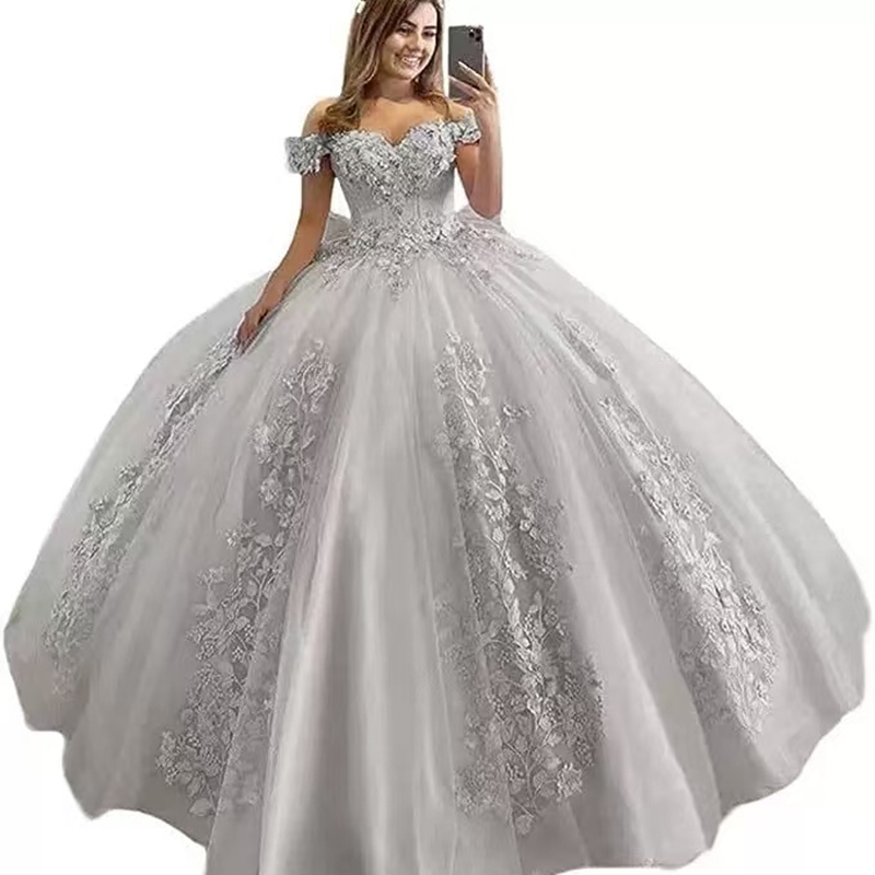 Princess Gowns Silver Filipiniana Gown Filipiniana Dress Elegant