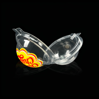 Boîte transparente en plastique PET recyclable pour l'emballage de chocolat, de fruits, de bougies, d'autocollants