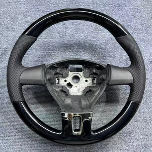 Volant en cuir lisse et fibre <span class=keywords><strong>de</strong></span> carbone YTcarbon pour VW Touran 1T3 5T <span class=keywords><strong>Caddy</strong></span> 2K - Product Image 4